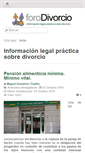 Mobile Screenshot of forodivorcio.com