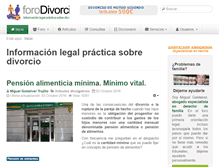 Tablet Screenshot of forodivorcio.com